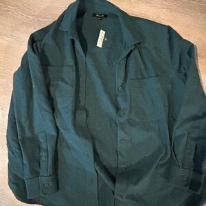 Madewell Dark Green Shirt Jacket